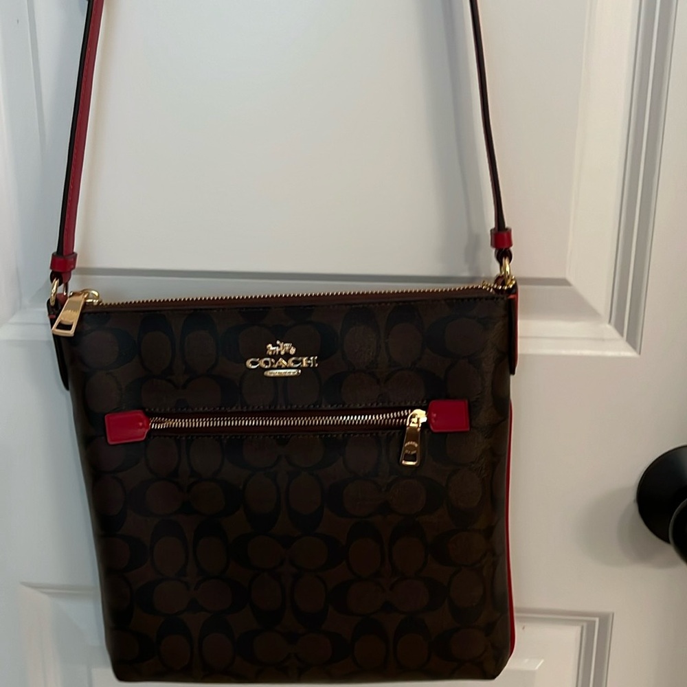 Coach Messenger Crossbody Red
